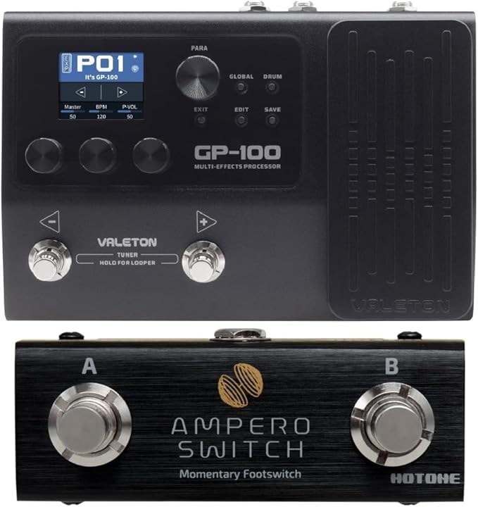 Amazon.com: Valeton GP-100 + Dual Footswitch Bundle Guitar